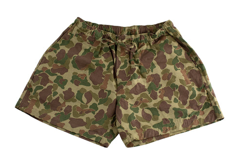 Shorts de baño Atoll Beach con estampado de camuflaje de jungla y piel de rana