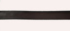 Slim Dark Brown Western Leather Belt