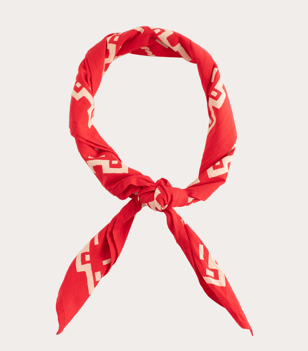 Red Buckin’ Cowboy Japanese Cotton Bandana