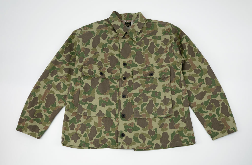 Chaqueta de combate de playa verde rana
