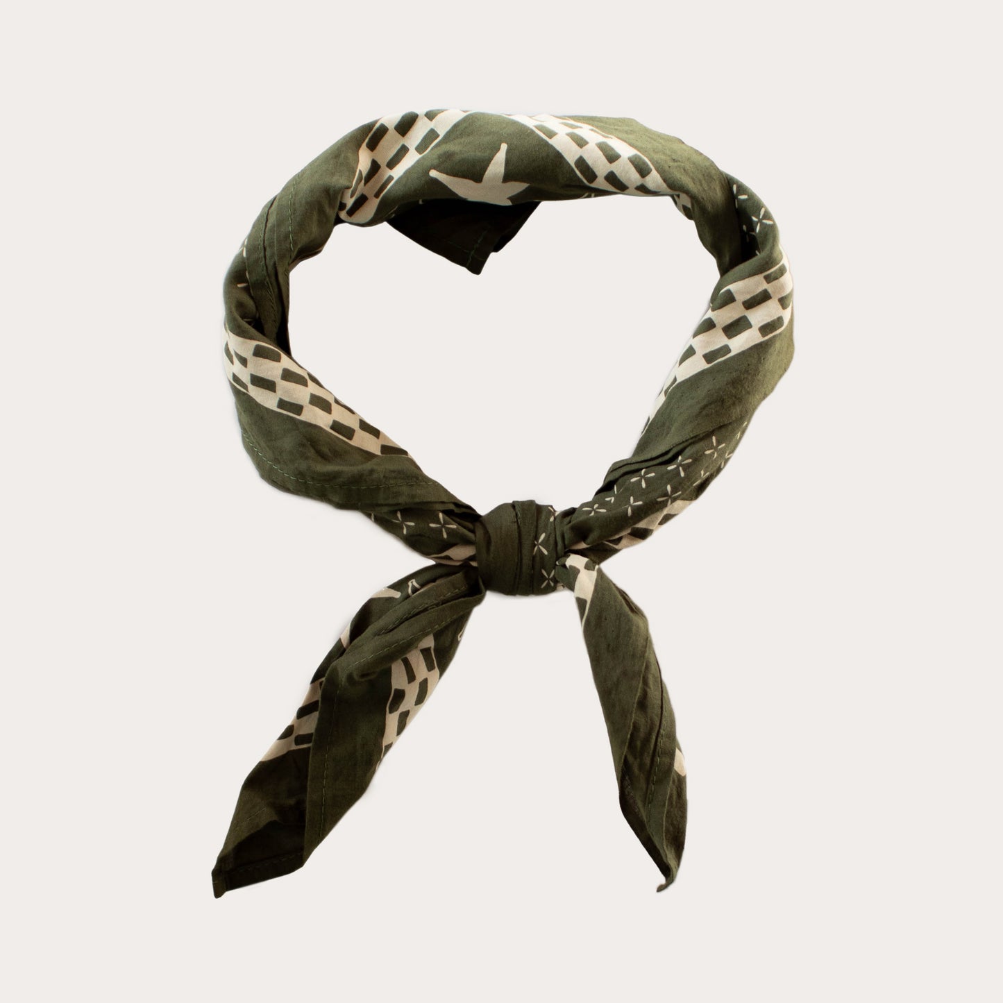 Olive Japanese Cotton Bandana