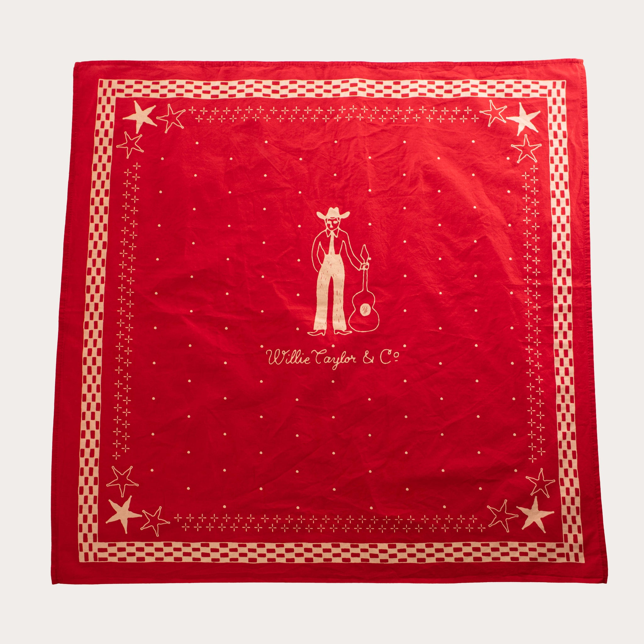 Red Japanese Cotton Bandana – Willie Taylor & Co.