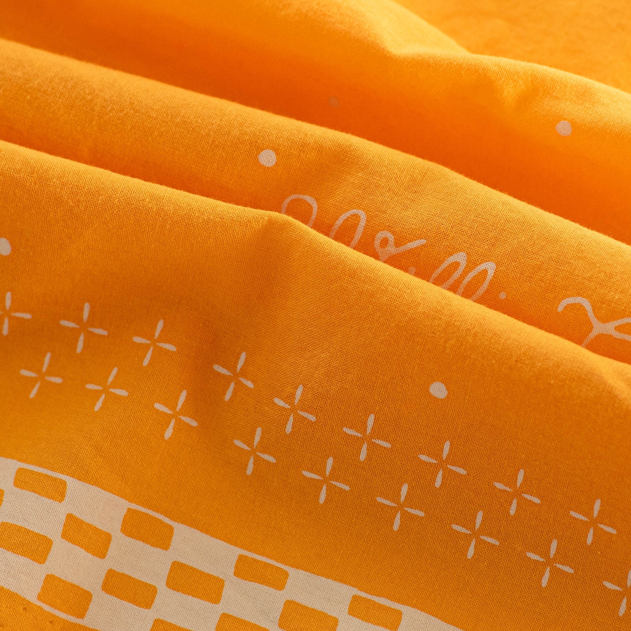 Bandana de algodón japonés amarillo